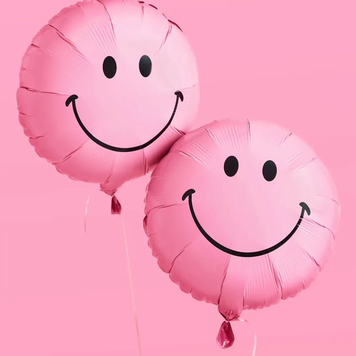 Pink Smiley Balloons