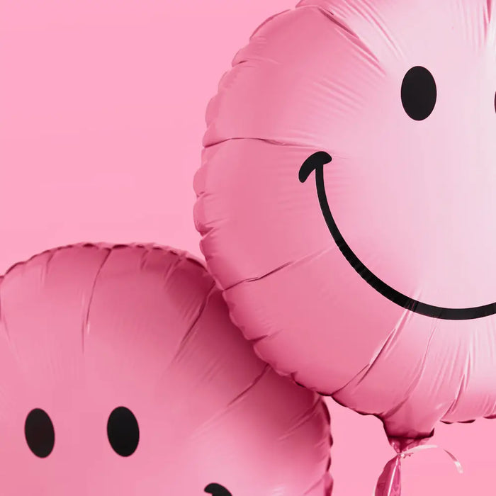 Pink Smiley Balloons