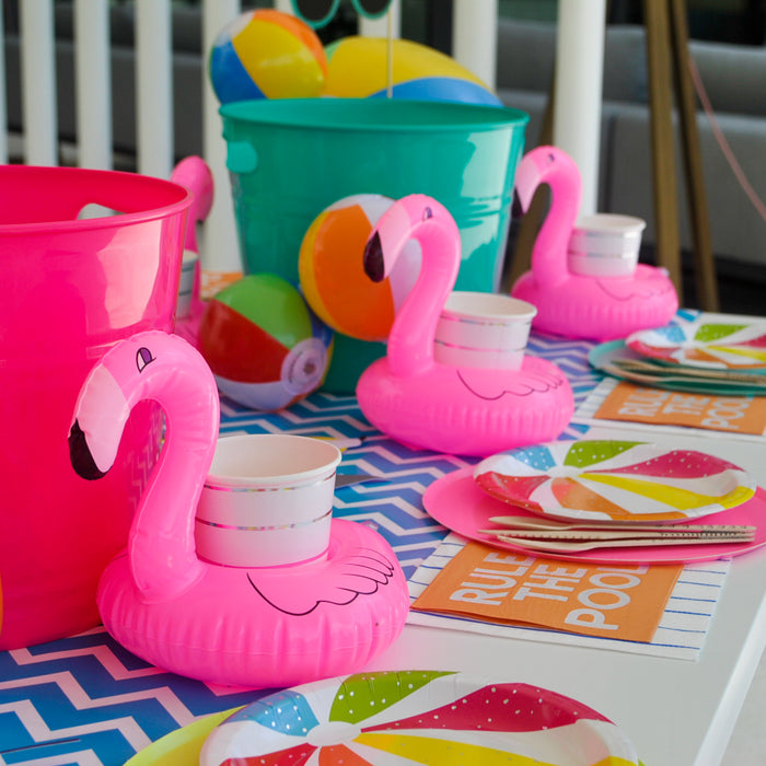 Vinyl Inflatable Floating Flamingo Coasters