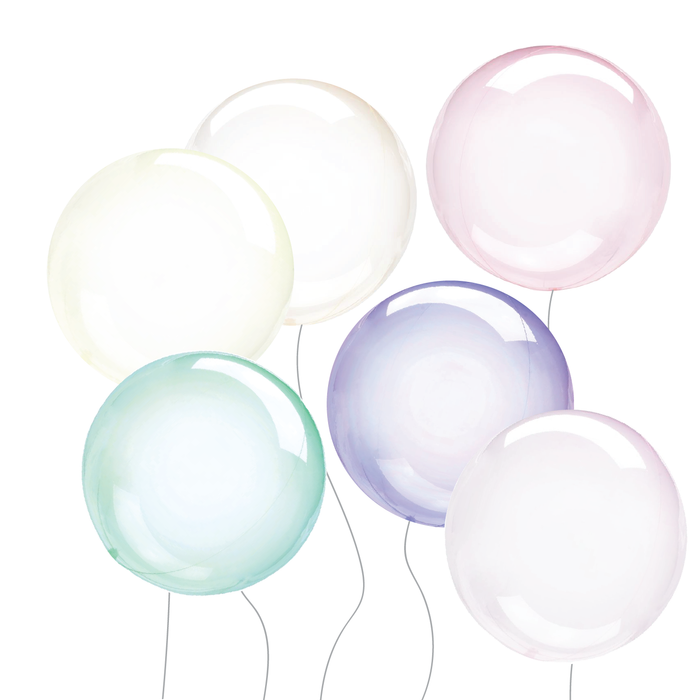10" Crystal Clear Balloons
