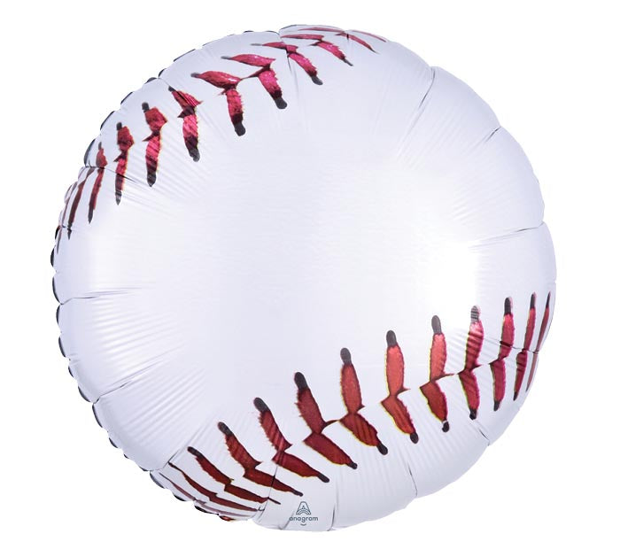 17" Baseball Foil Balloon
