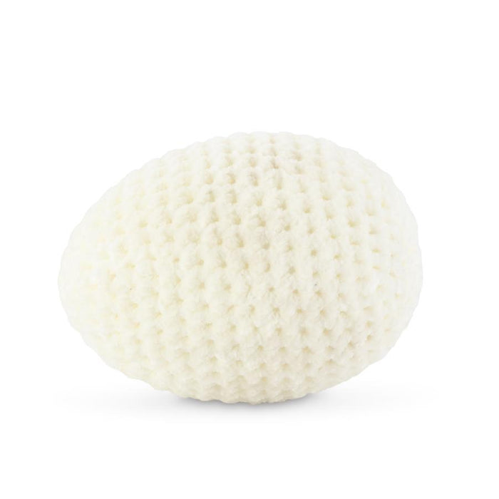 5" White Crochet Easter Egg