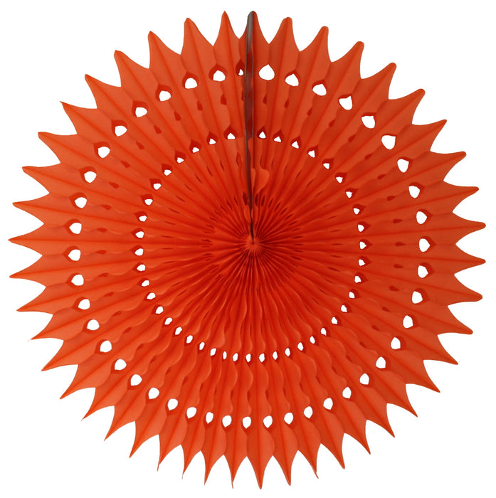 Orange Tissue Paper Fan