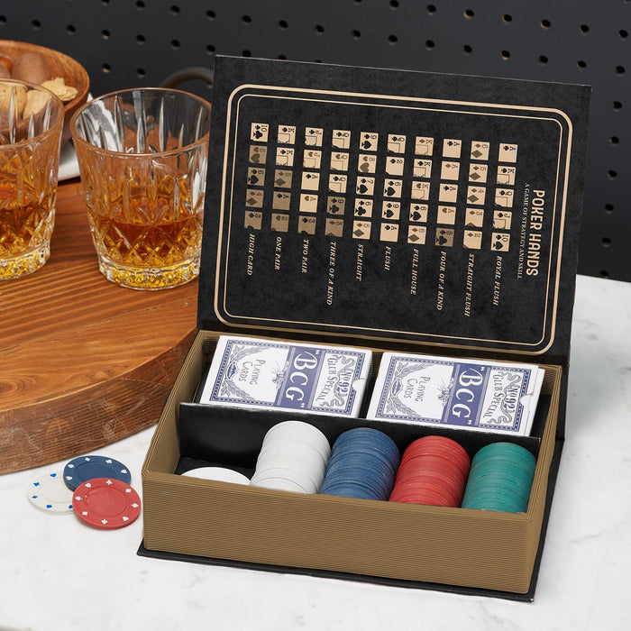 Classic Poker Set in Storage Gift Box