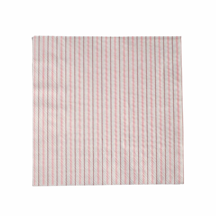 Pink Fine Stripes Dinner Napkins