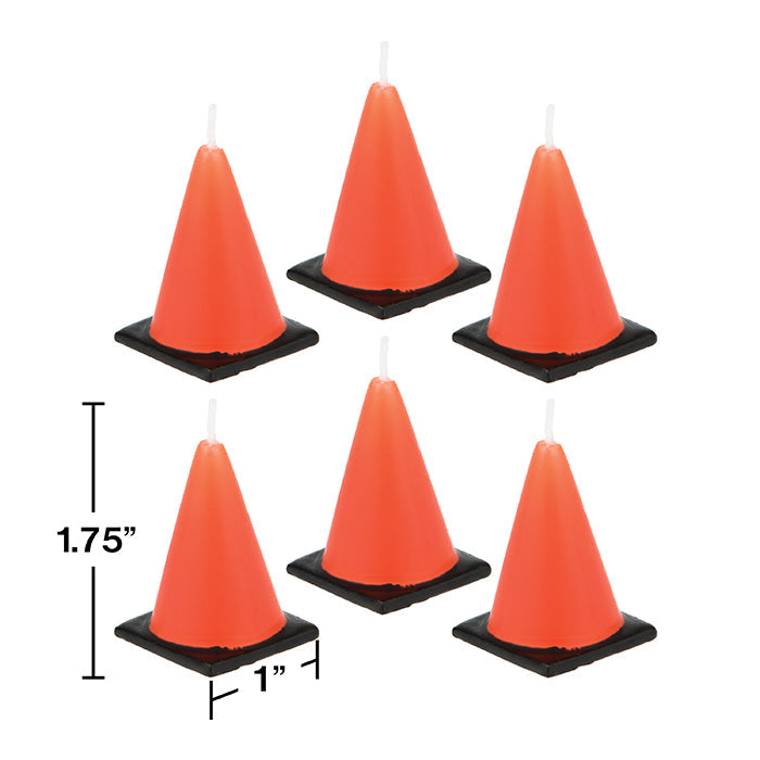 Construction Cone Candles
