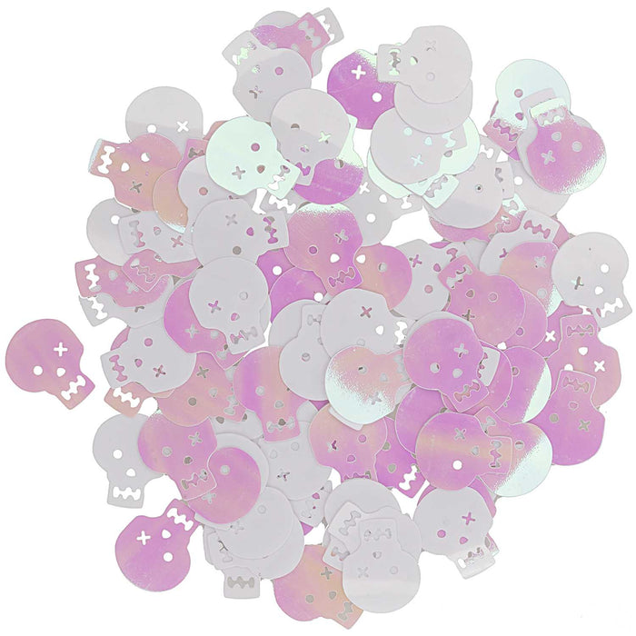 Iridescent Skull Confetti