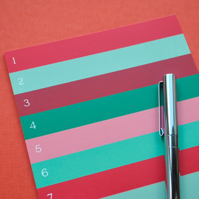 Colorful Striped Notepad
