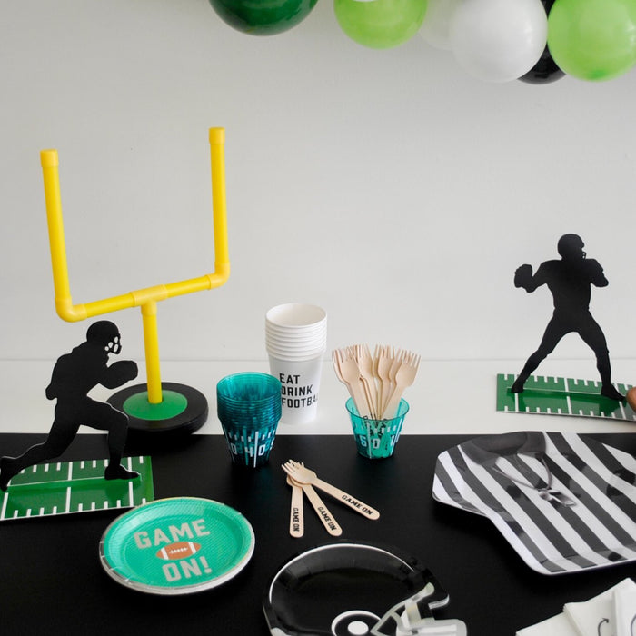 Football Player Silhouettes