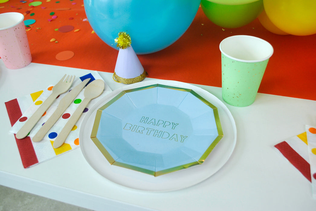 Color Wheel Birthday Party - 8 Place Settings