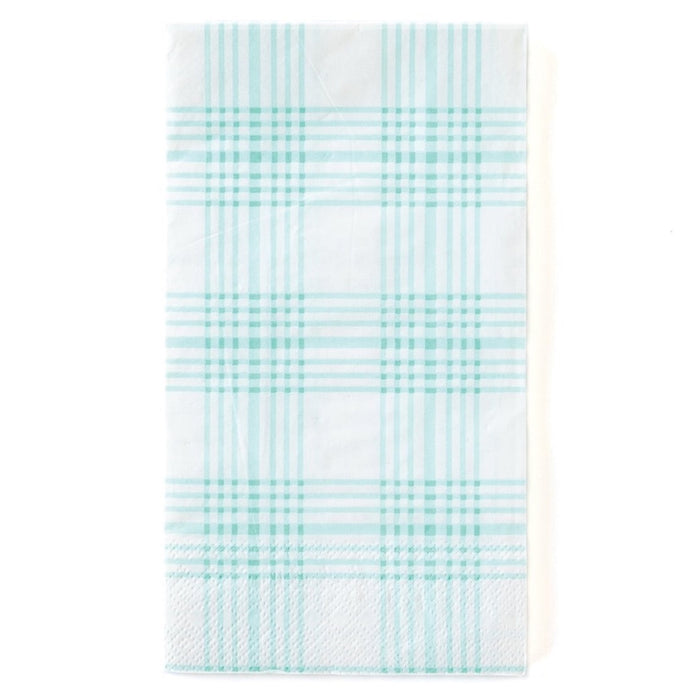 Blue Plaid Guest Towels