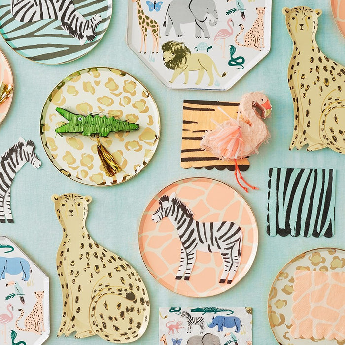 Safari Cheetah Dessert Paper Plates