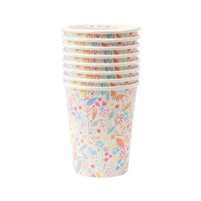 Floral Paper Cups