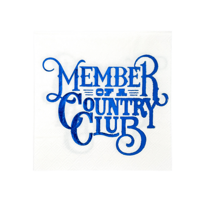 Member of a Country Club Beverage Napkins