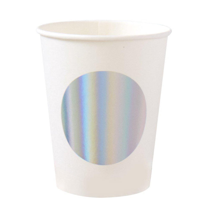 Iridescent Dot Paper Cups