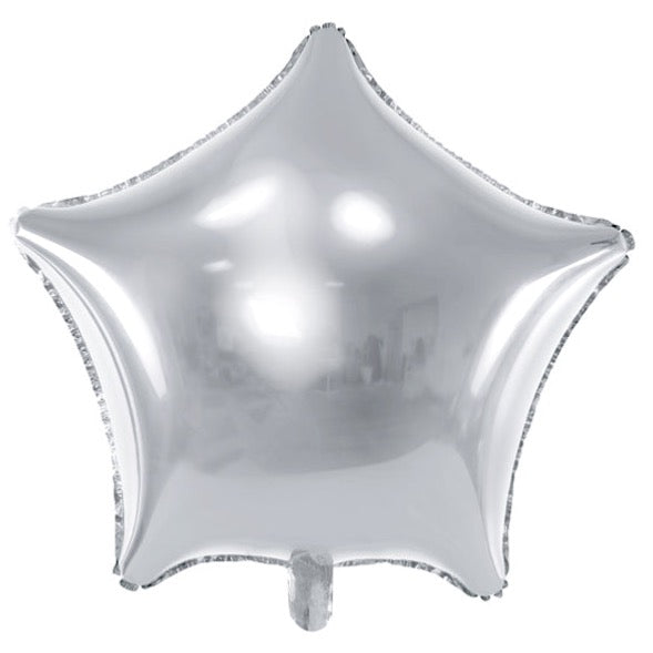 Silver Star Foil Balloon - 19"