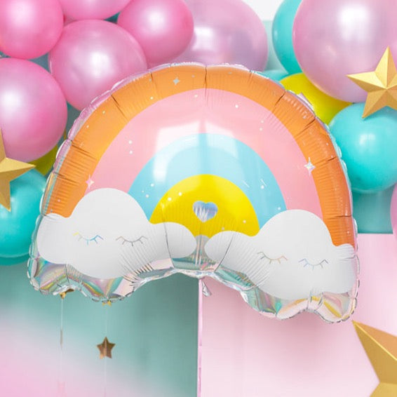 Happy Rainbow Foil Balloon