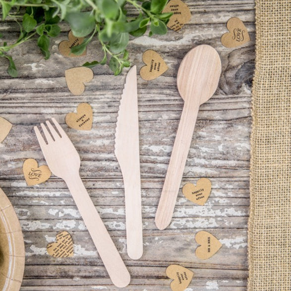 Natural Wooden Cutlery