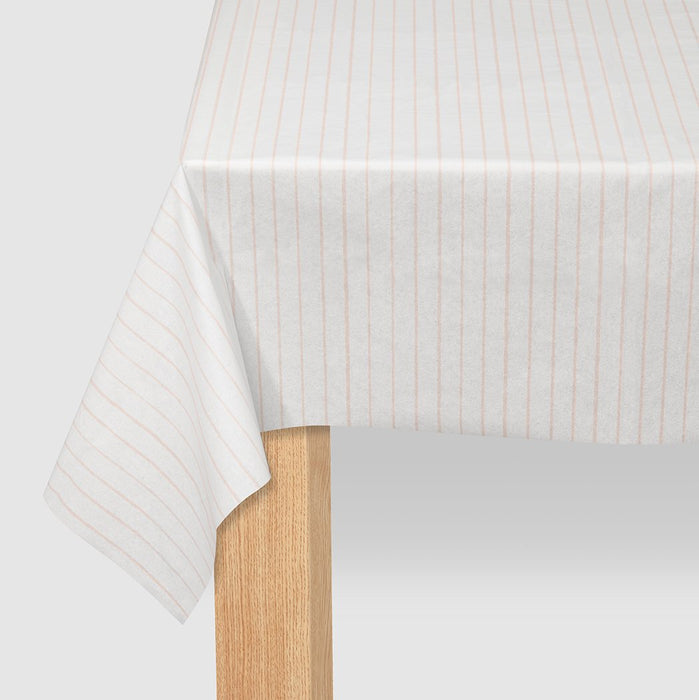 Light Pink Striped Table Cover