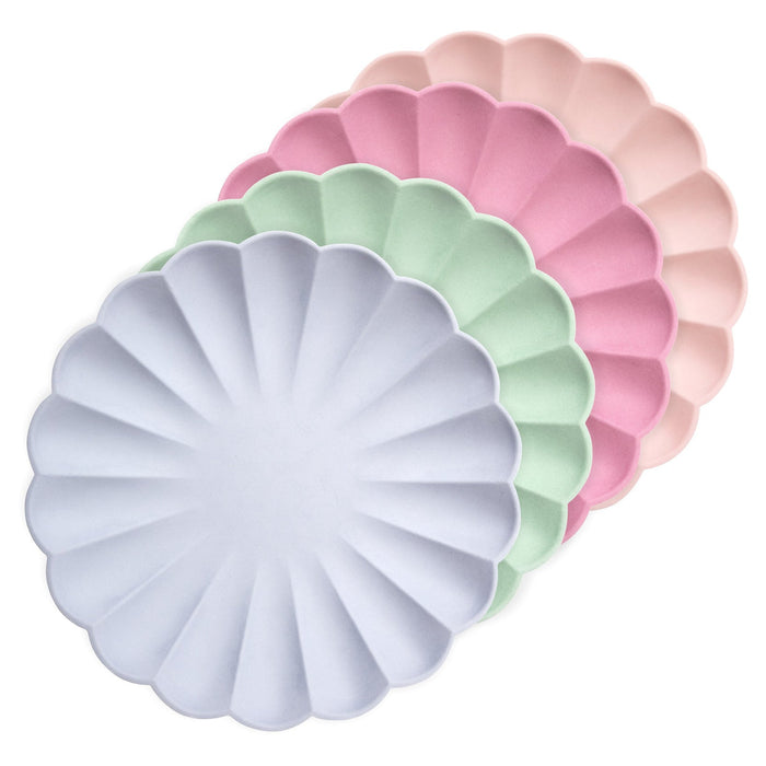 Multicolor Compostable Dinner Plates