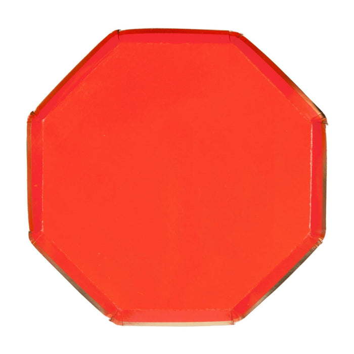 Red Side Paper Plates