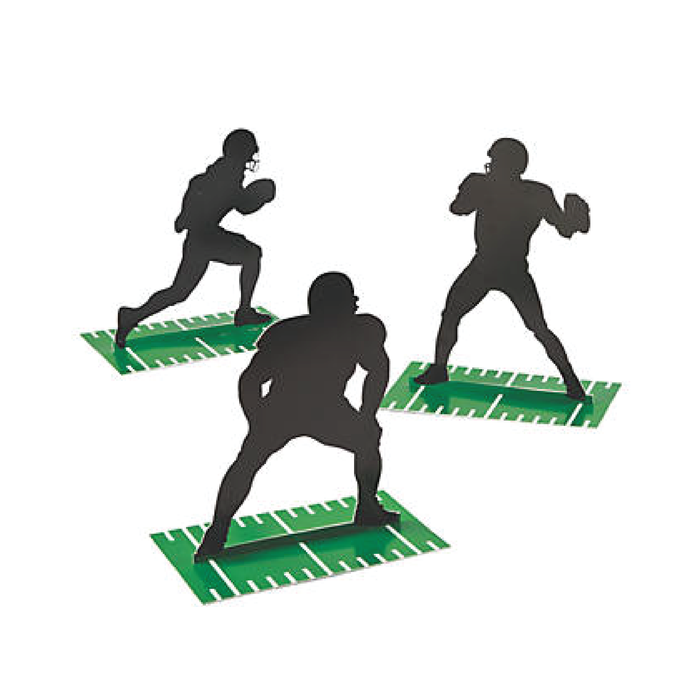 Football Player Silhouettes