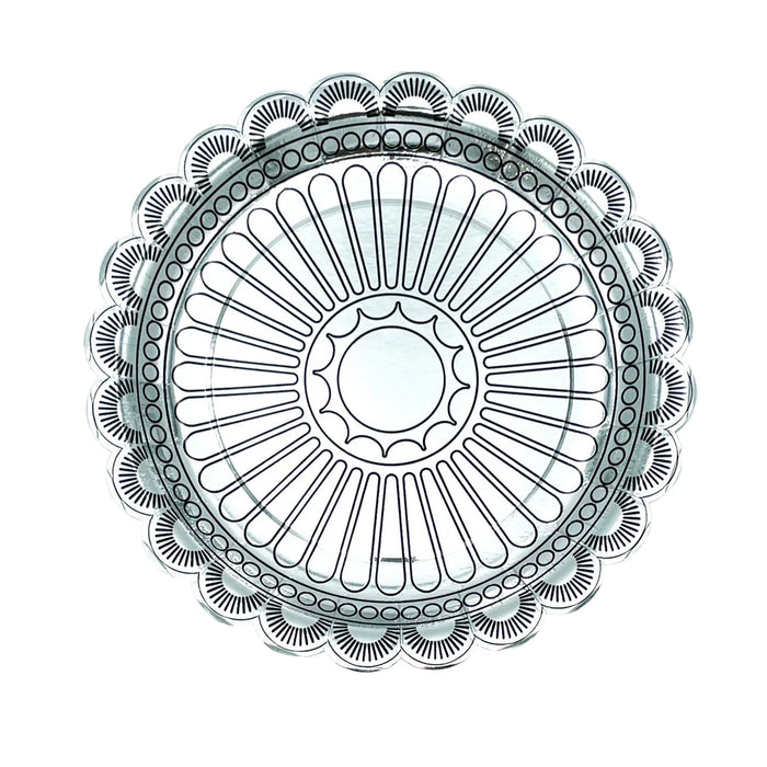 Silver Concho Scalloped Dinner Plate