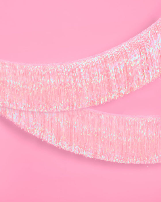 Light Pink Fringe Banner