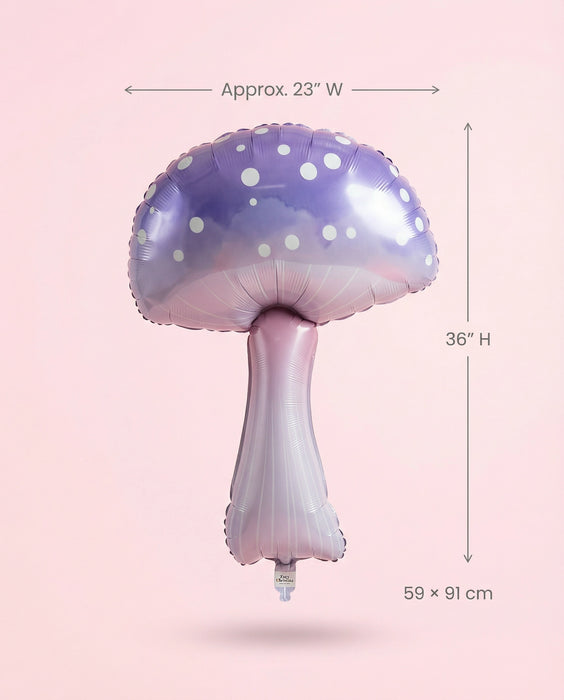 Pastel Mushroom Foil Balloons