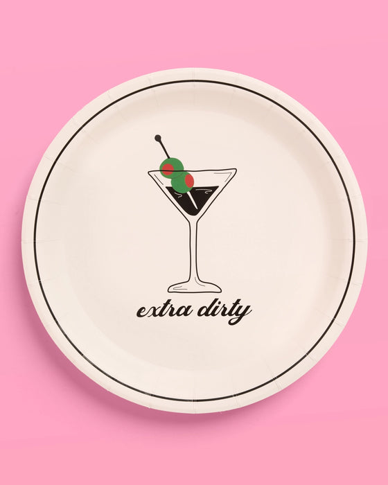 Martini and Olive Plates Set