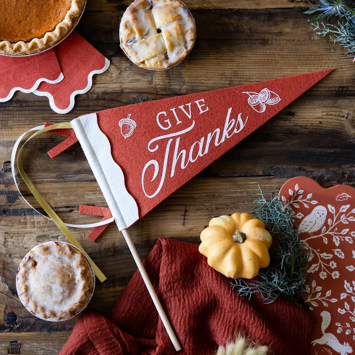 Give Thanks Felt Pennant
