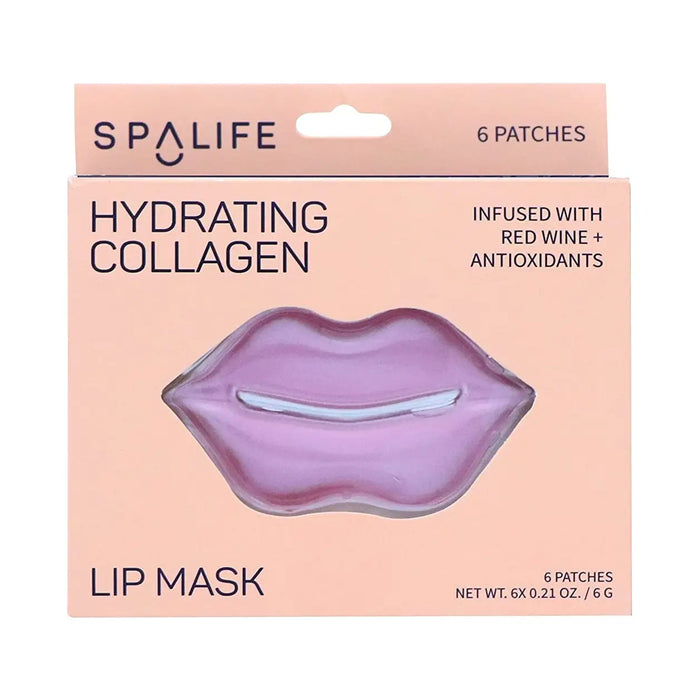 Hydrating Collagen & Red Wine Hydrogel Lip Masks - 8 Pairs