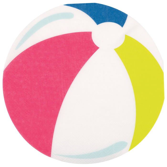 Summer Fun Beach Ball Shaped Napkins