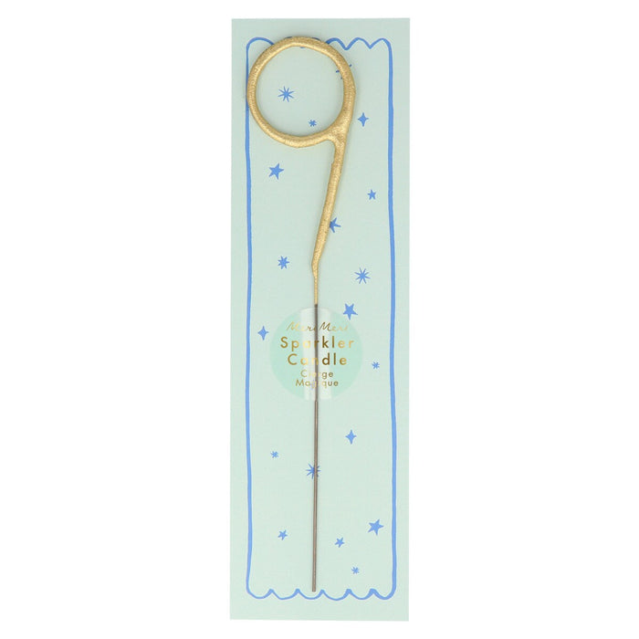 Gold Sparklers Numbers 0 to 9 Candles