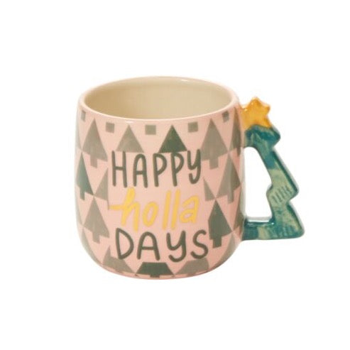 Happy Holla Days Christmas Mug