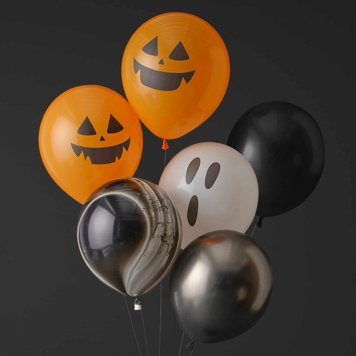 Pumpkin and Ghost Halloween Balloons