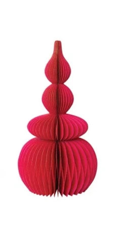 Paper Folding Honeycomb Tree w/ Gold Glitter Edge