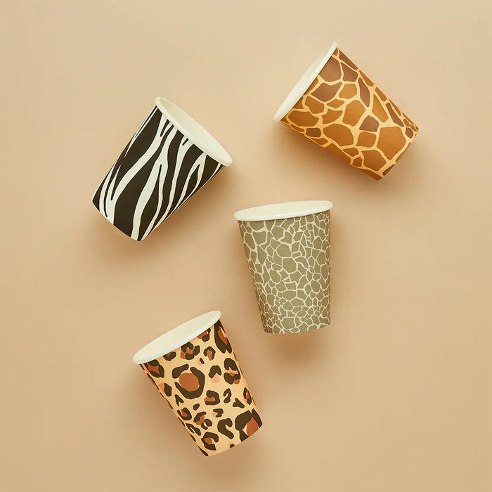 Animal Print Paper Cups