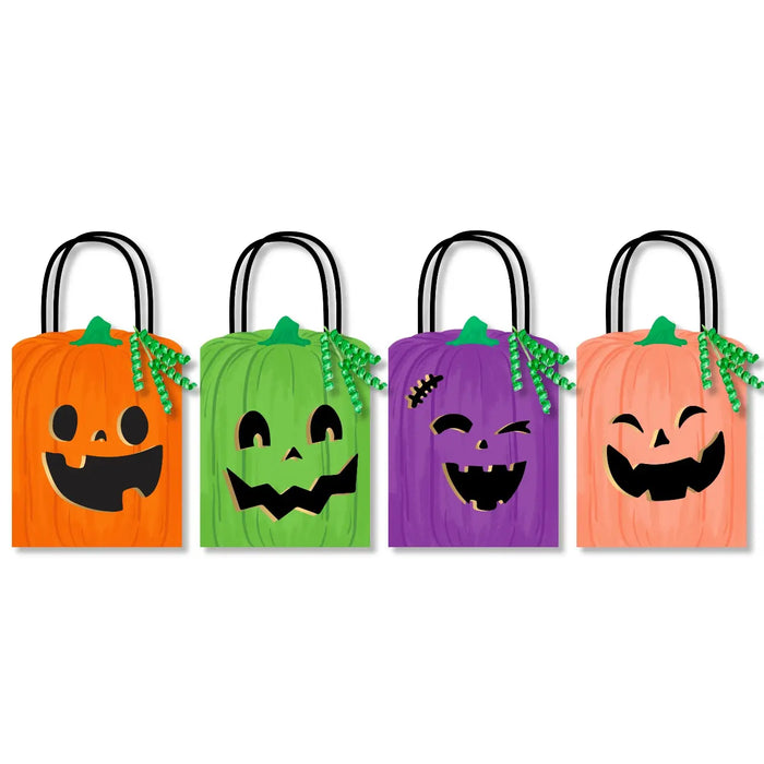 Jack-O Lantern Pumpkin Halloween Treat Bags