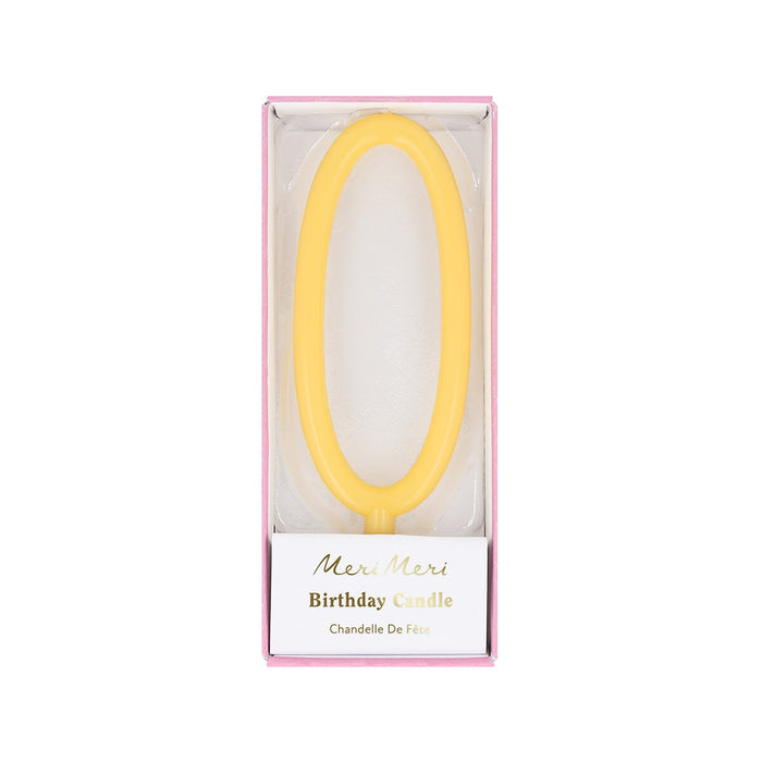 Slim Number 0 Candle