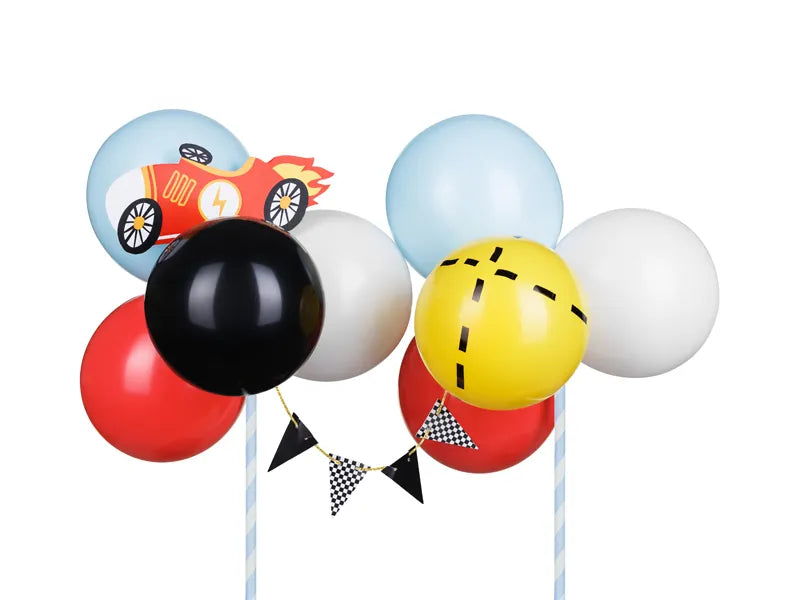 Race Car Balloon Cake Topper