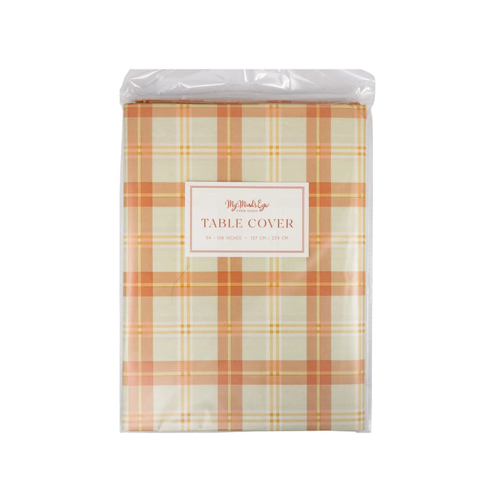 Harvest Plaid Paper Table Cover
