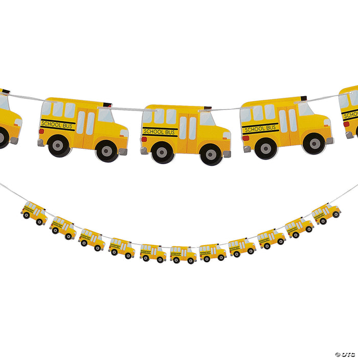 School Bus Tissue Garland