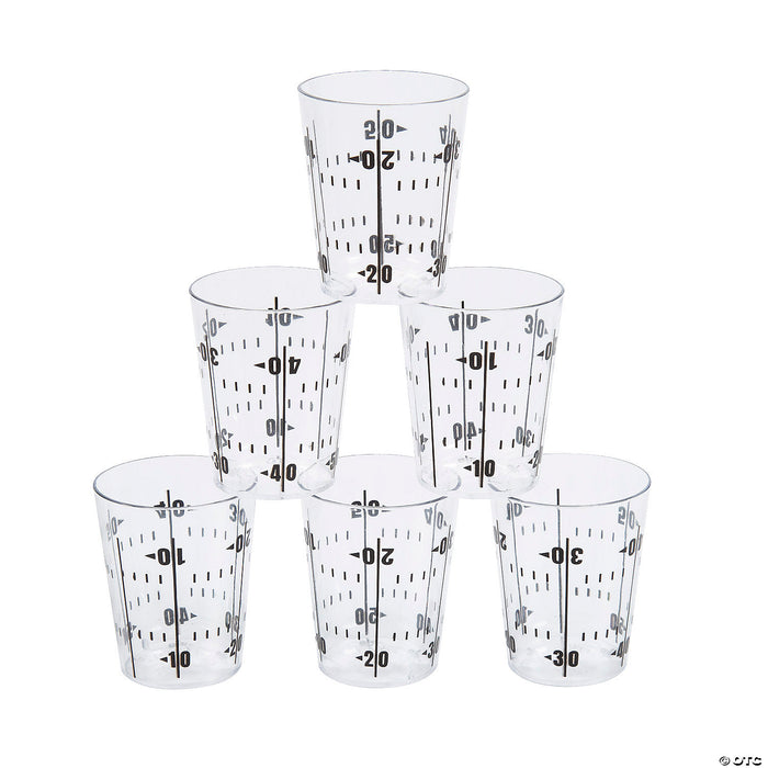 Football Plastic Shot Glasses