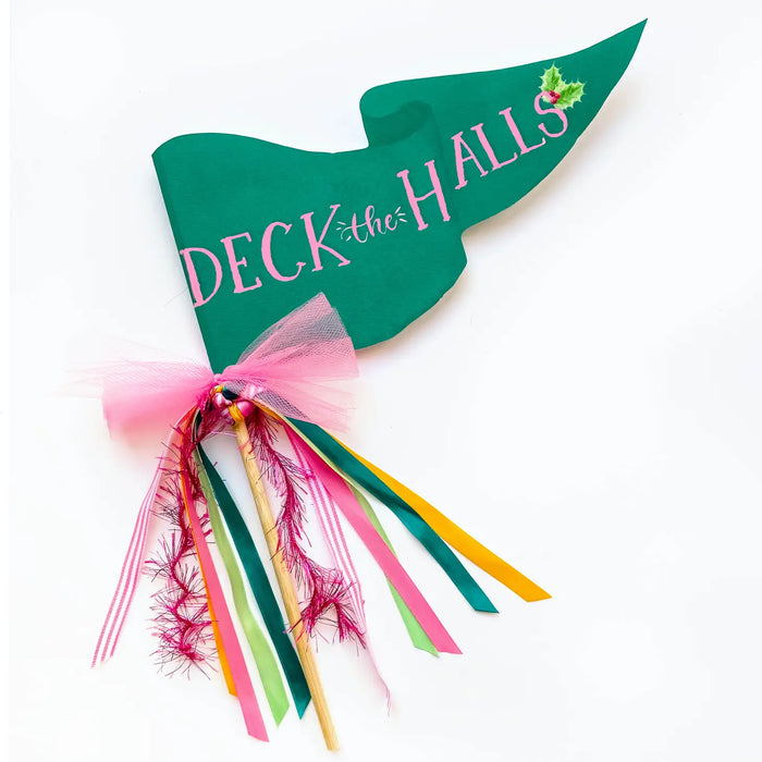 Deck the Halls Christmas Party Pennant