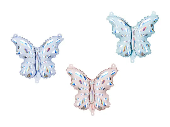 Butterflies Foil Balloon Garland - Pack of 3 Butterflies