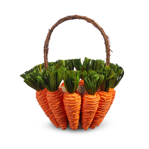 Carrot Burlap Basket