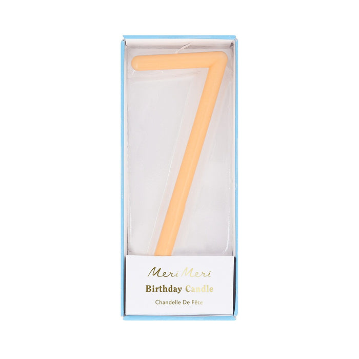 Slim Number 7 Candle