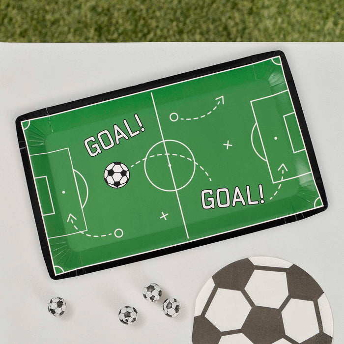 Soccer Pitch Paper Plates
