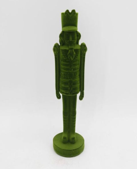 Res Md Flocked Green Nutcracker Fig